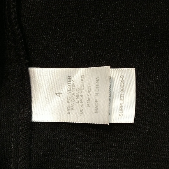 NWT Bisou Bisou black laced neckline dress Sz 4 - Picture 10 of 11